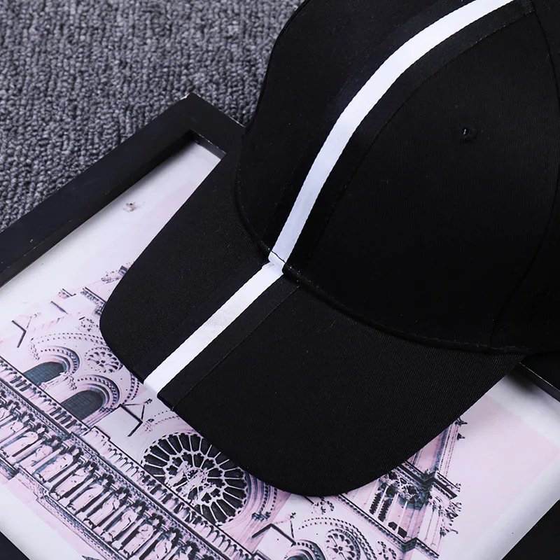 النسخة الكورية من جديد الأسود والأبيض مخطط الاحزمة الطويلة قبعة بيسبول الربيع و الصيف الرجال والنساء في الهواء الطلق الأزياء قناع النسخة الكورية من جديد الأسود والأبيض مخطط الاحزمة الطويلة قبعة بيسبول الربيع و الصيف الرجال والنساء في الهواء الطلق الأزياء قناع