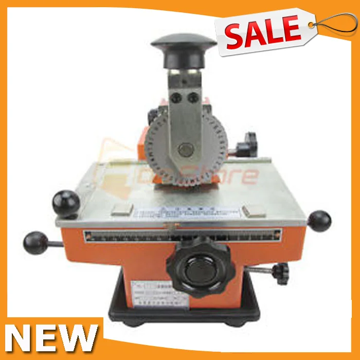 

Deboss Embosser Machine Sheet Metal Nameplate Label Dog Tag Engraving Marking Embossing Stamping Machine