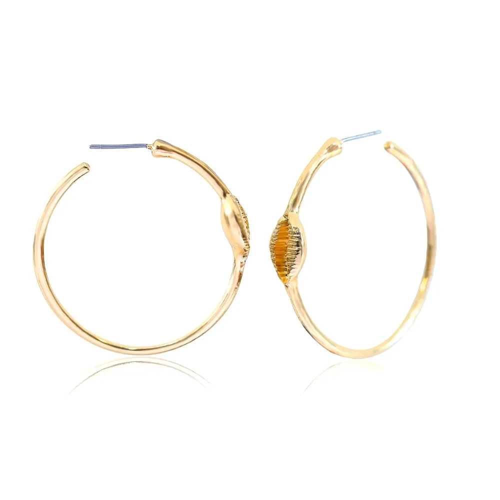 

Ingemark Big Hoop Smooth Circle Earring Brincos Ear Accessories Personality Circle Earrings Steampunk Hoop Earring Women Jewelry