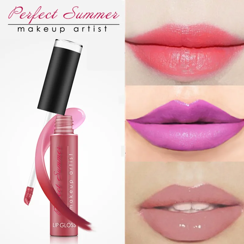 Perfect Summer Lip Gloss High Quality Makeup 12 Colors Lip Gloss