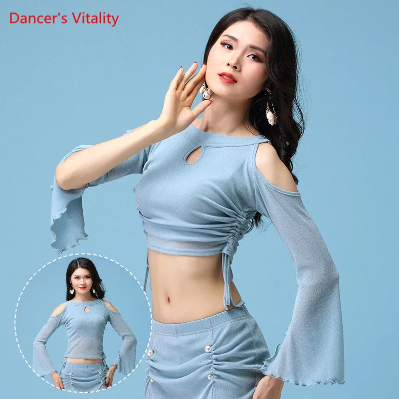 

4 Colors Dance Top, Long Sleeves Top & Tees Belly dance Tops M,L,XL,Free Shipping