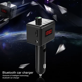 

BS6 Wireless In-Car Bluetooth FM Transmitter Audio Car Mp3 Player FM Modulator Handsfree Bluetooth Car Kit With Dual USB