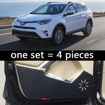 

car door anti-kick protection car-styling accessories for Toyota Vanguard rav4 ax40 2013 2014 2015 2016 2017 2018