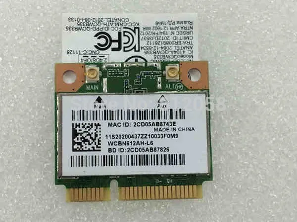 

SSEA NEW for Atheros QCWB335 Half Mini PCI-E 150Mbps Wifi Bluetooth 4.0 Wireless card for Lenovo G400 G500 G405 G505 G410 G510