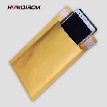 

HARDIRON Yellow Color Kraft Paper Air Bubble Bags Shockproof Kraft Bubble Envelope pouches Buffer Moisture-proof static Mailing