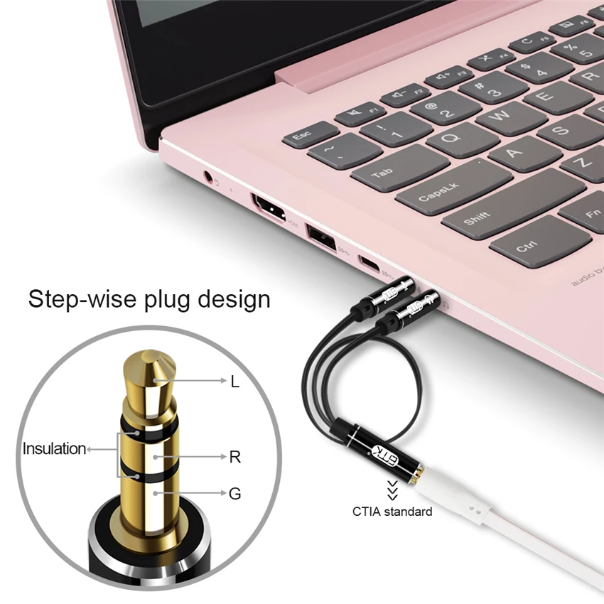 2 male to 1 female audio cable (2)
