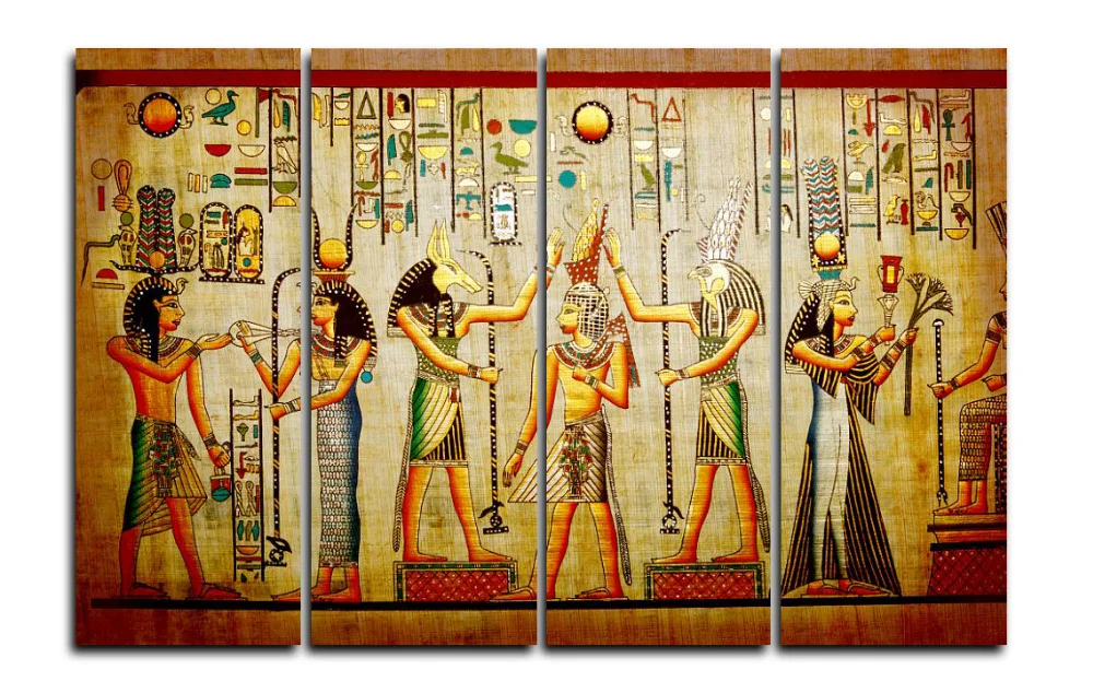 4 Panels Canvas Print Egypt Picture One Painting for Living Room Wall