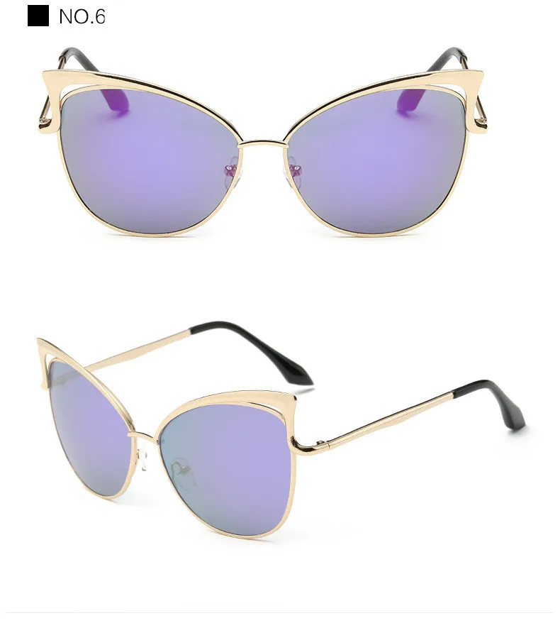 Luxury Cat Eye Sunglasses Women Brand Designer Retro Vintage Sun Glasses For Women Female Ladies Sunglass Mirror Lunettes Oculos (17)
