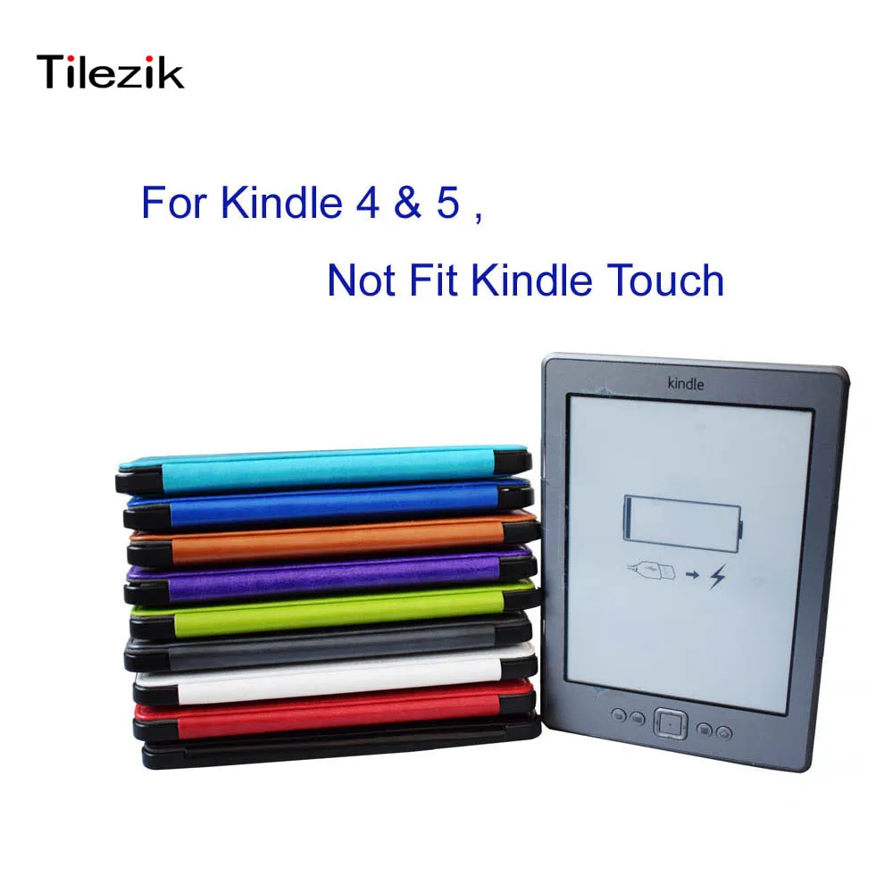 Горячие пада искусственная кожа Чехол для amazon kindle 4 чехол 5 читалка th 5th поколения |
