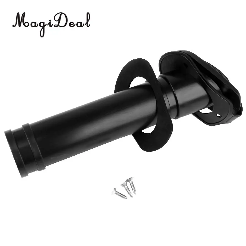 MagiDeal Durable 2 Pieces Nylon Flush Mount Kayak Boat Fishing Rod Holder with Cap Gasket for Rafting Flatable Boat Accessories