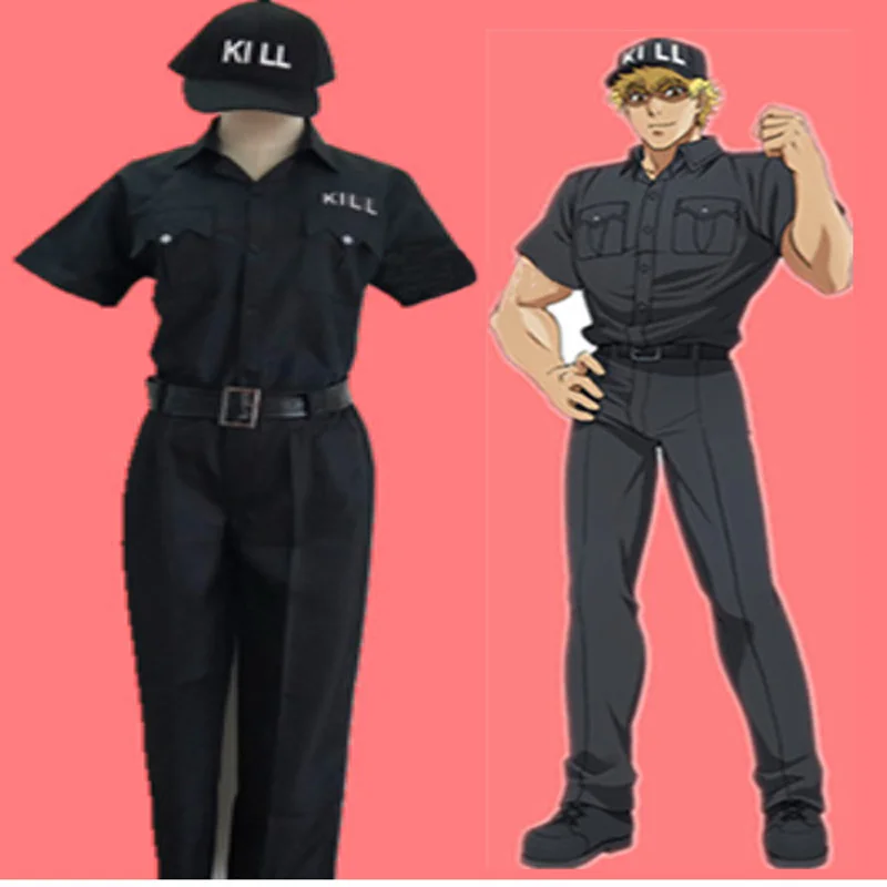 Клетка на работе костюм для косплея убийца t cell Hataraku Saibou|Костюмы аниме| |