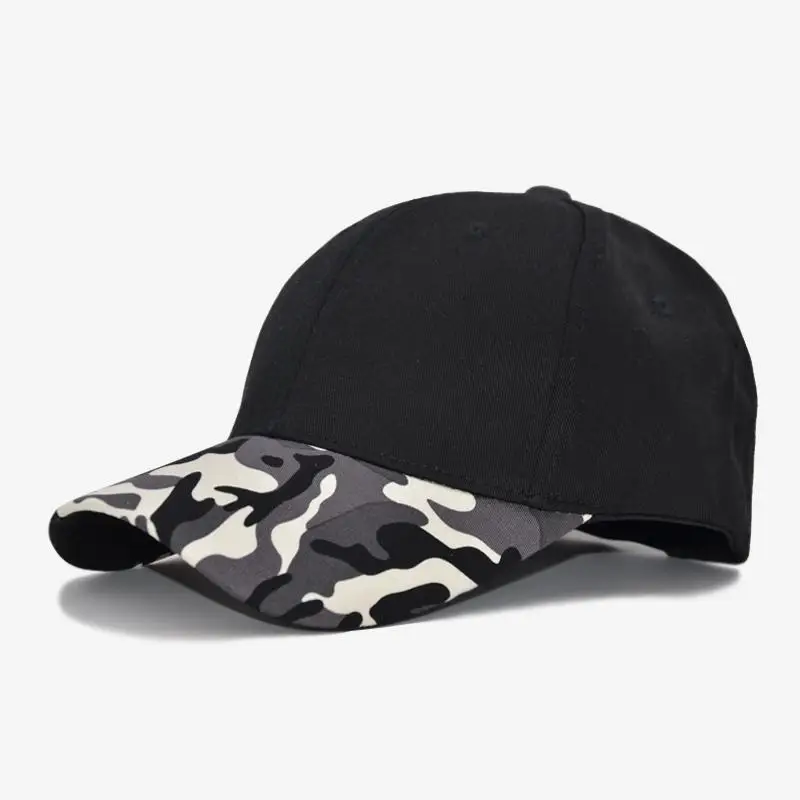 Бейсболка мужская кепка женская хип хоп капор снэпбэк шапка бренд Цвет камуфляж - Цвет: Camouflage Black Top