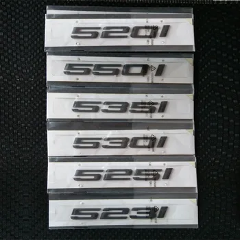 

10pcs ABS black car rear Emblem sticker for BMW E60 F10 5 series 520i 523i 525i 530i 535i 550i
