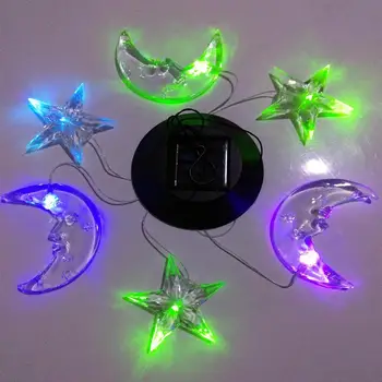 

AKDSteel Solar LED Light Wind Chimes Lights Star Moon Pendant Bell Color Changing Mobile Lamp Yard Garden Home Decor