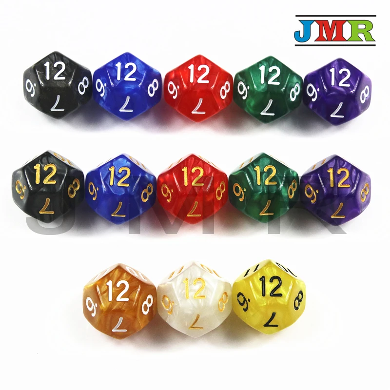 10pcs 8 Sided Dice D8 Polyhedral Dice for Dungeons and Dragons RPG Red