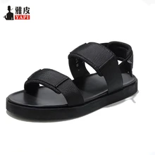 Новинка года; мужские повседневные сандалии-гладиаторы на липучке; летние уличные шлепанцы; пляжная обувь для путешествий; размеры США 6-10