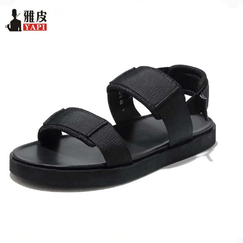 

2018 New US 6- 10 Men Casual Gladiator Hook Loop Sandals Summer Outdoor Slides Shoes Beach Travel Shoes