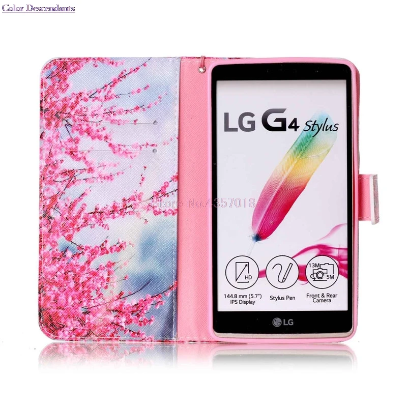 Кожаный чехол бумажник для LG G4 G 4 Stylus H540 H630 H540F H635 H631 MS631 H542 Чехол книжка Stylo LS770 H634