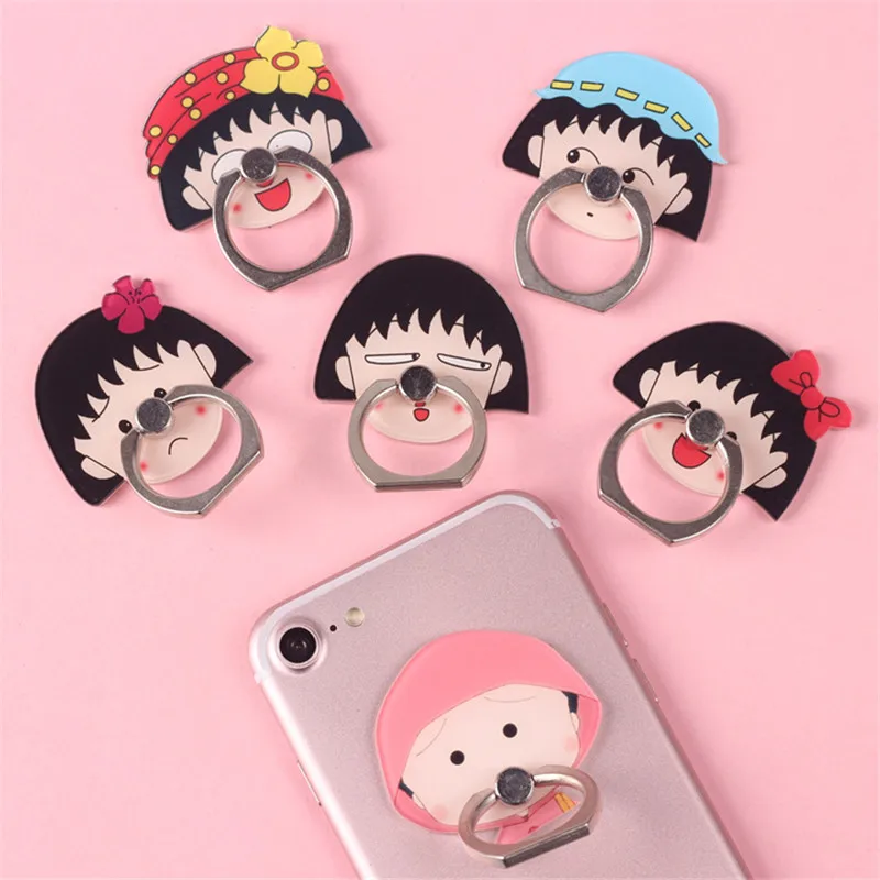 Cute Cartoon Finger Ring Mobile Phone Bracket 360 Degree Universal Stand Holder For iPhone 6/7 Samsung Galaxy S8 all Smart Phone