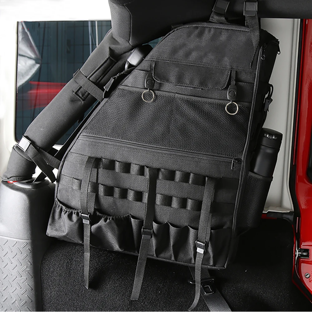 x8 SHINEKA Stowing Tidying for Jeep Wrangler JK 2007-2017 Canvas Side Door Anti-Roll Storage Bag for Jeep Wrangler JK