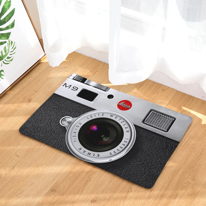  Camera Mats Anti Slip Floor Carpet 3D Tape Pattern Print Doormat for Bathroom Kitchen Entrance Rugs