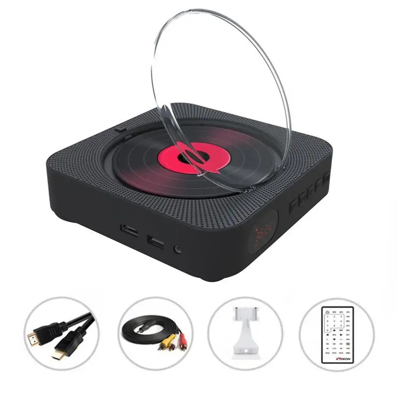 Настенный Bluetooth CD-плеер динамик Повтор dvd-плеер портативный домашний аудио встроенный HiFi динамик s USB MP3 динамик