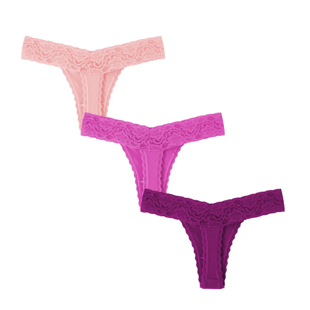 GAREDOB A+(американский размер xs-xl) сексуальные трусики хлопковые трусики для женщин стринги 3D пошив Танга комфорт гарантировано - Цвет: pink rose purple