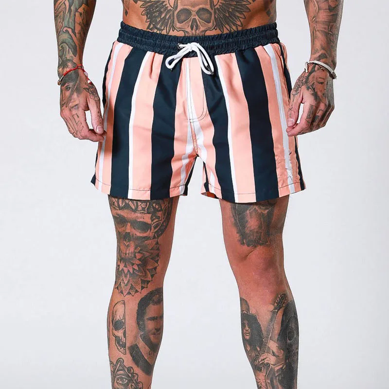 Модные мужские пляжные шорты 2019 Летняя мужская одежда уличная брендовая мужская пляжные шорты спортивные брюки