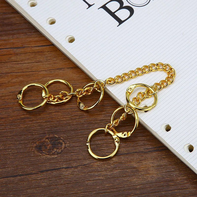 High Grade Metal Loose Leaf Ring Loose Leaf BInding Ring Notebook Stainless Steel Binder File Folder Diary Clips Binding