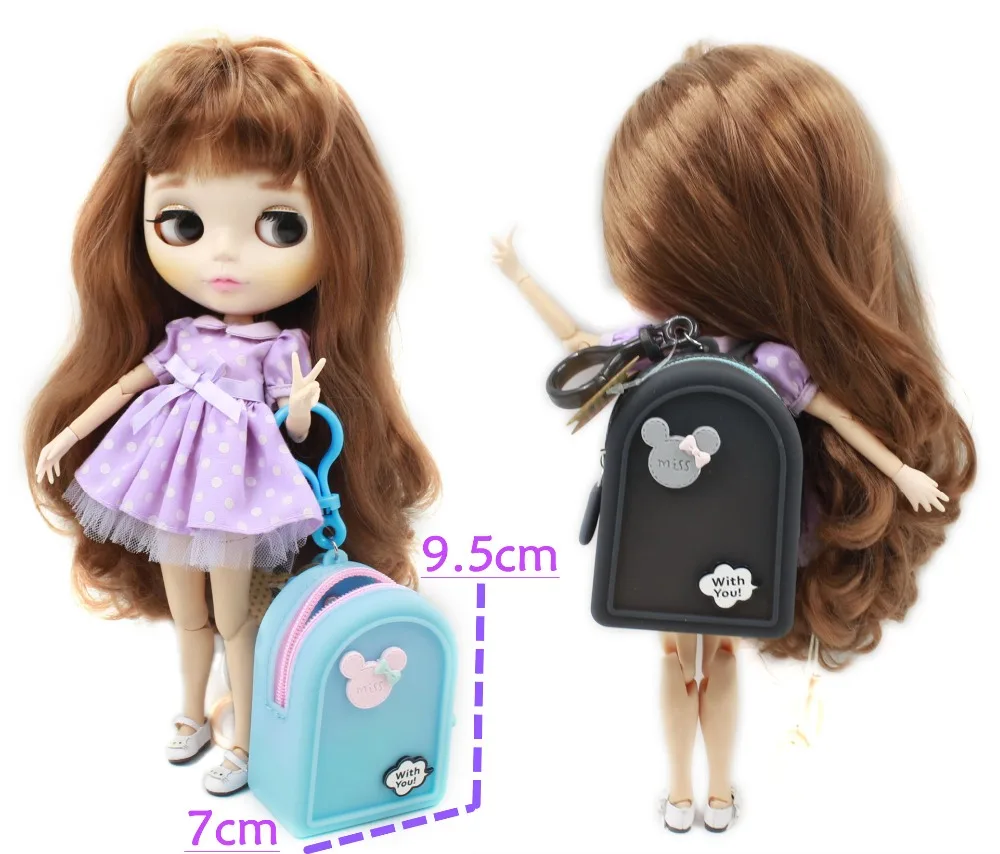 1 шт. мини куклы рюкзак для 29 см куклы, 1/6 BJD, Azone куклы OB мягкие резиновые мешки аксессуары для детей лучшие подарки