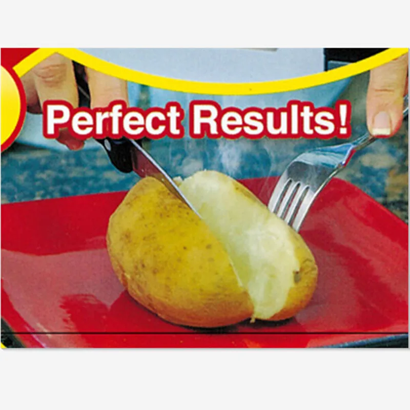 1pc New Red Washable Cooker Bag Baked Potato Microwave Cooking 1pc New Red Washable Cooker Bag Baked Potato Microwave Cooking Quick Fast Cook 4 Potatoes At Once In Baking Pastry Tools From Home Garden On