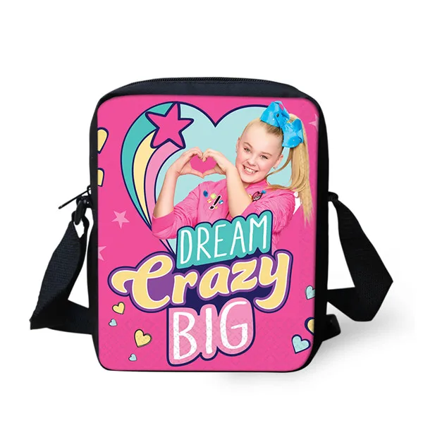 Thikin Jojo Siwa Shoulder Messenger Bag for Girls Crossbody School Supplies School Supplies Shopping Bags Mochila Infantil - Цвет: CDZHL572E