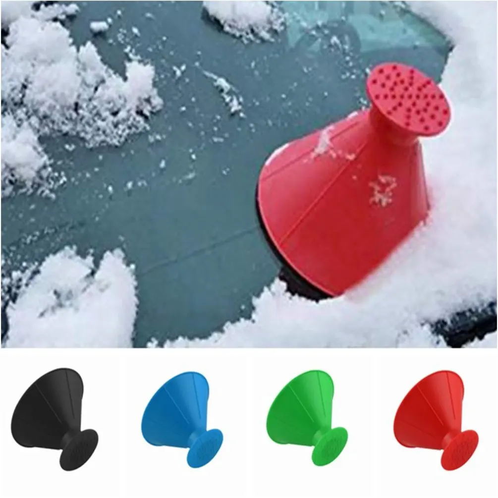

Big funnel + go ice cover Car snow shovel car supplies winter plastic snow scraping funnel Scrape A Round cone large funnel