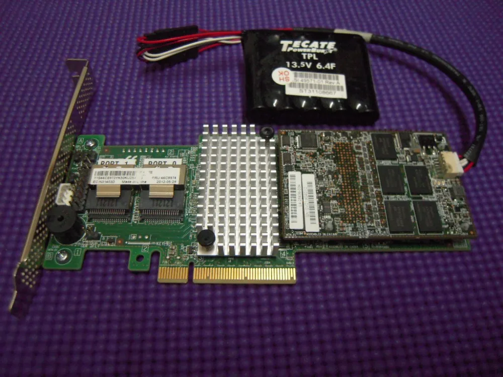 Адаптер RaidStorage ServeRAID M5110 SAS/SATA контроллер 00AE807 с 46C9029 RAID5 1 ГБ ключ кэш-памяти 8 портов