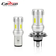 Super Bright h4 led bulb 36W LED Motorcycle Headlight BA20D COB 6000K White Motorbike Head font