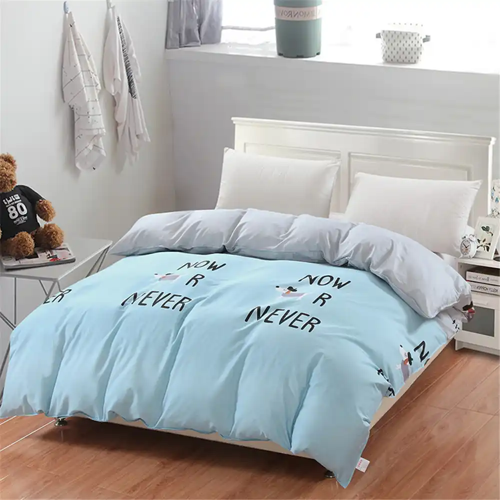Cute Cartoon Dog Animal Scenery Blue Gray Fashion Kid Boy