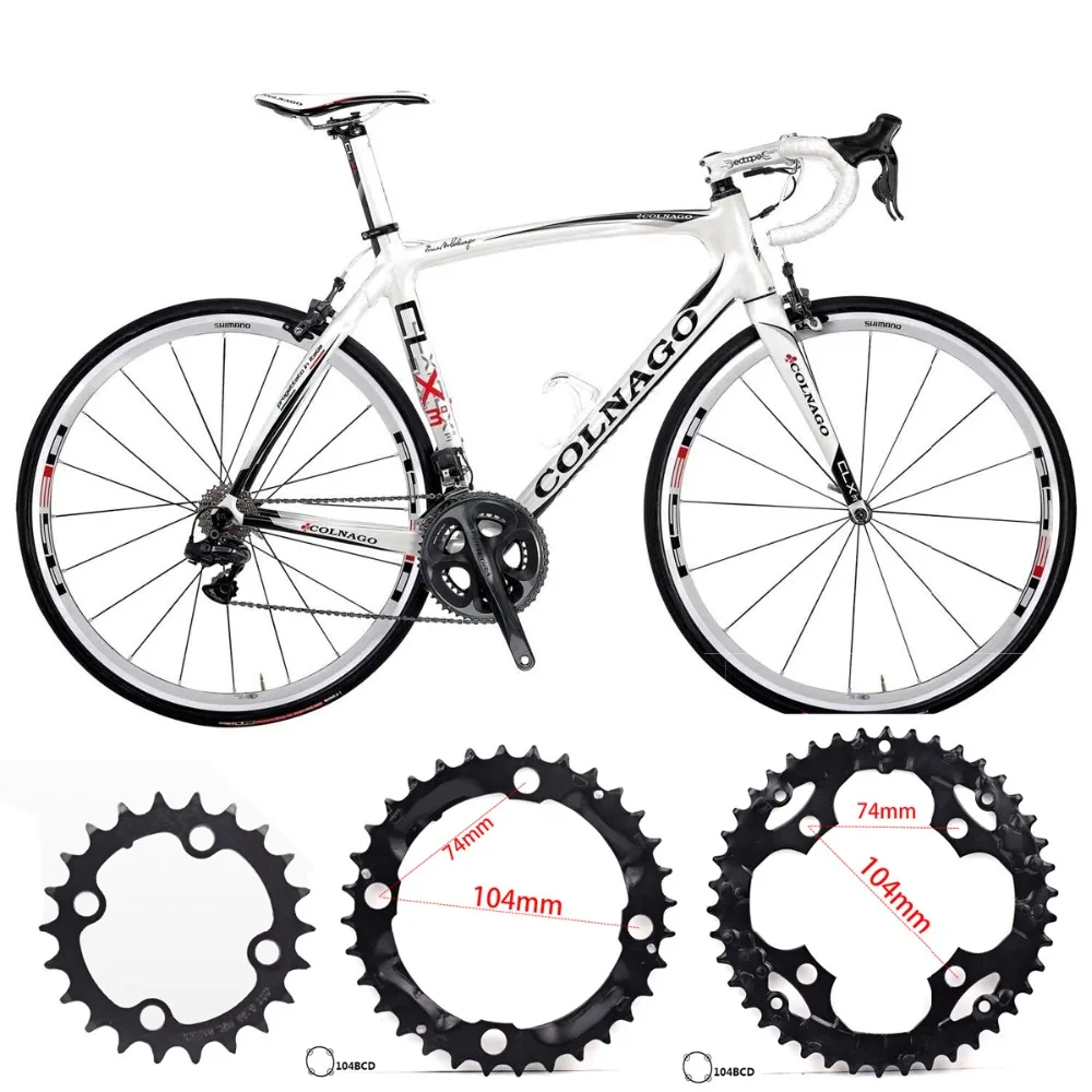 

MTB Bicycle Round Shape Chainwheel 22T(64bcd) 32T/42T(104bcd) Chainring Bike Circle Bicycle parts Bicycle wheel component