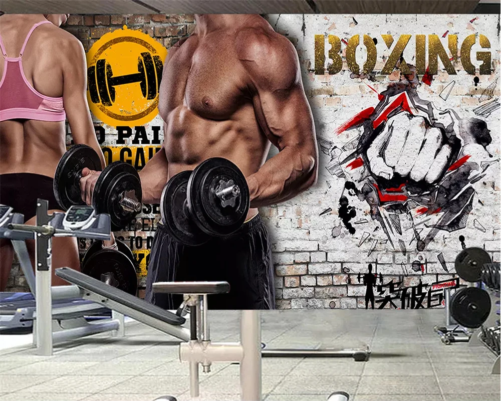 Пользовательские модные 3d обои ретро промышленная ветровая пластина для