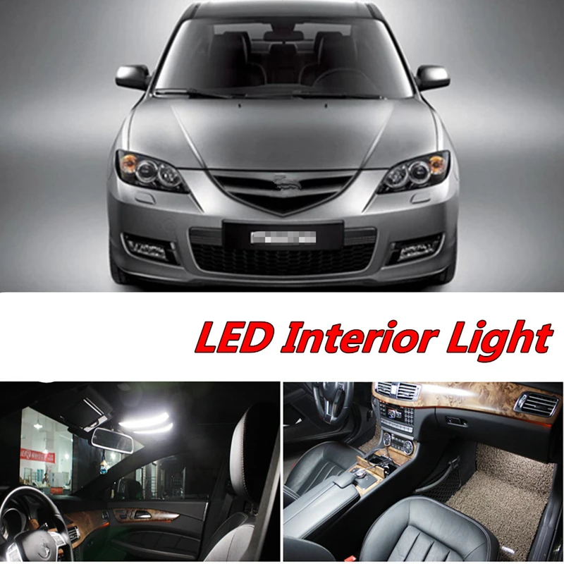 Us 9 57 13 Off Tcart 4pcs X Free Shipping Error Free Led Interior Light Kit Package For Mazda 3 Accessories 2003 2008 In Signal Lamp From