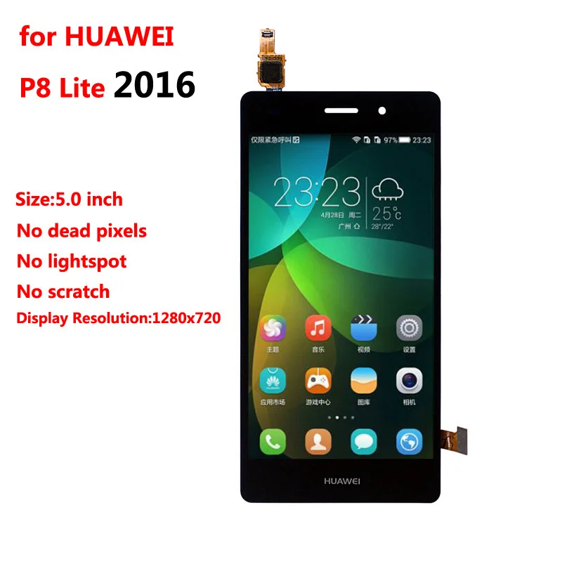 

Original Screen for HUAWEI P8 Lite 2016 LCD Display Touch Screen Test Good Digitizer Assembly Replacement