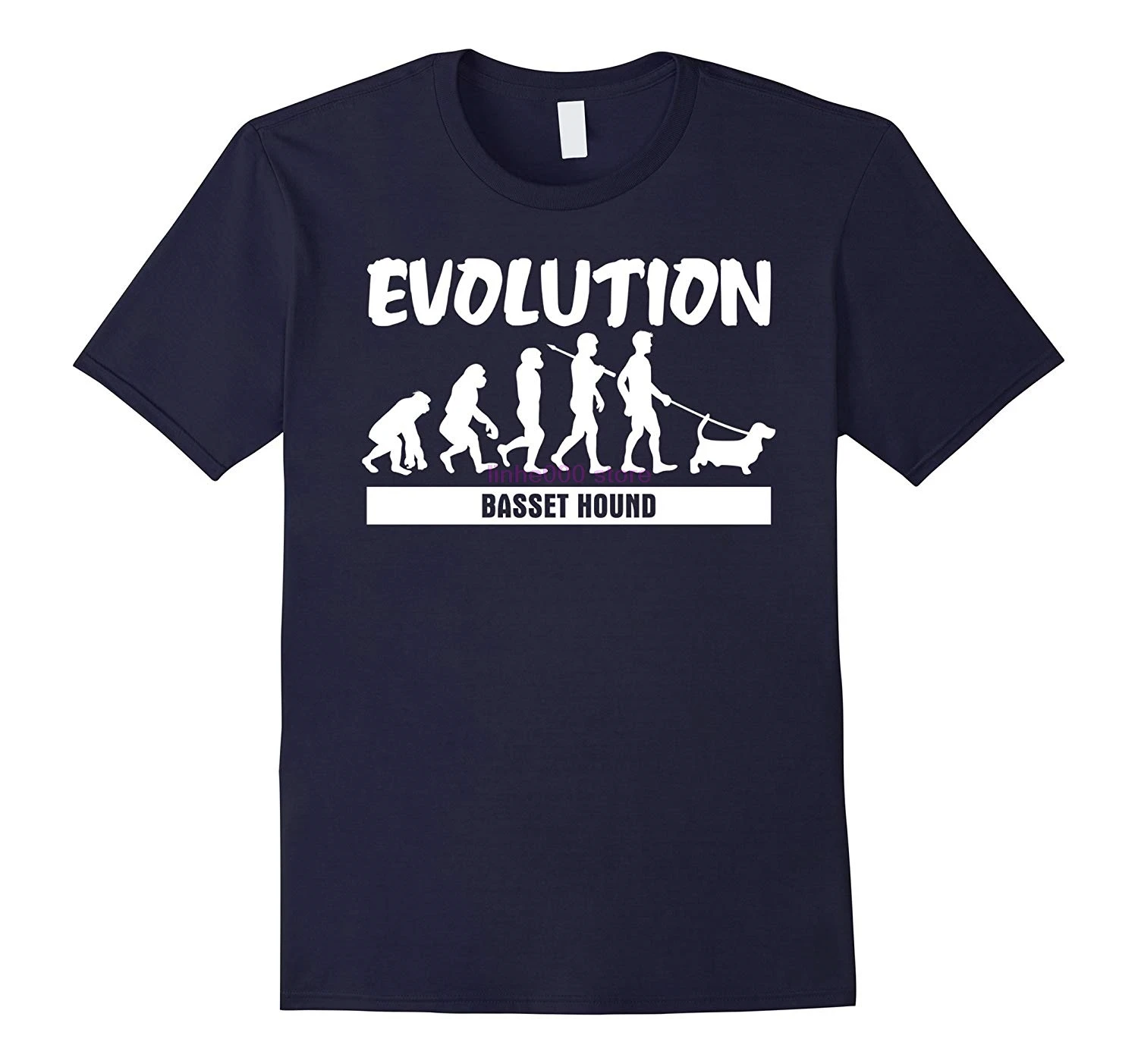 Брендовая мужская рубашка Evolution Basset футболка с собакой для любимой
