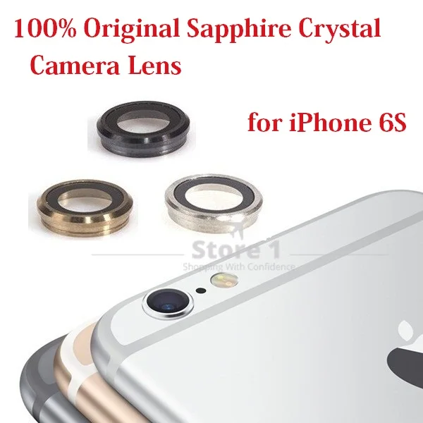 100% оригинальный объектив для камеры Apple iPhone 6S задняя камера с сапфировым стеклом