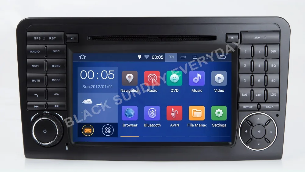 

Android 9.0.1! Two Din 7 Inch Car DVD Player For Mercedes/Benz/GL ML CLASS W164 X164 ML350 ML450 GL320 GL450 Wifi GPS BT Radio