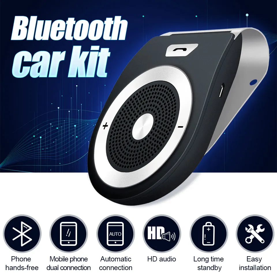 Buy Bluetooth Car Kit Noise Cancelling Aux Bluetooth 4