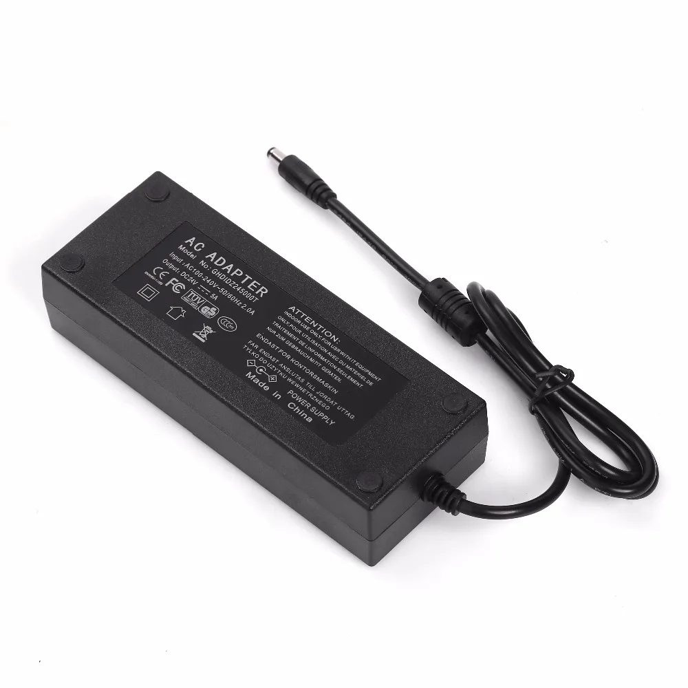 Adapters 110 240V input 24V 5A 120W output desktop Adapter power supply