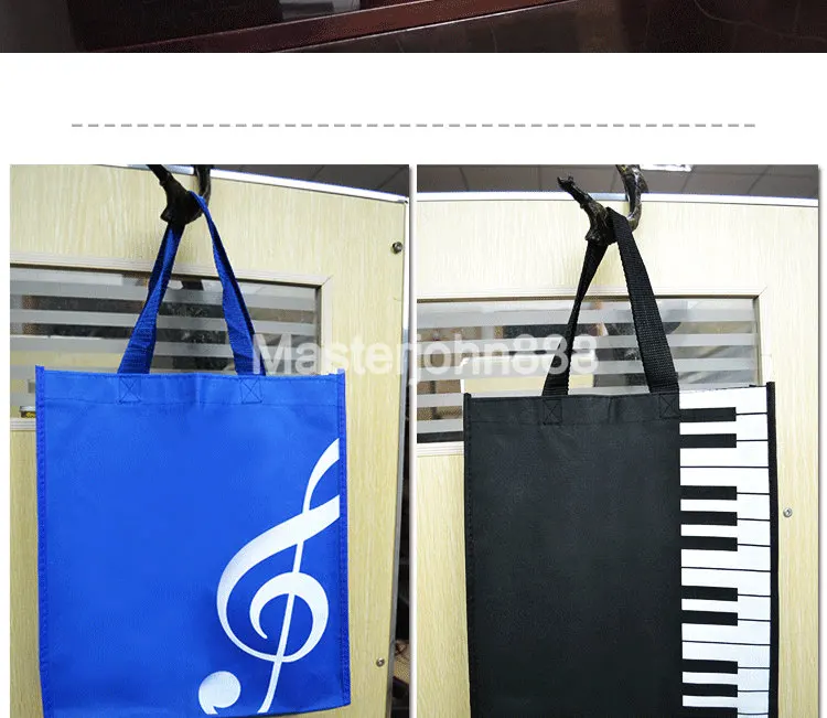 Музыкальная тема пианино ключ музыкальная заметка гитара скрипка 600D Оксфорд сумка хозяйственная сумка