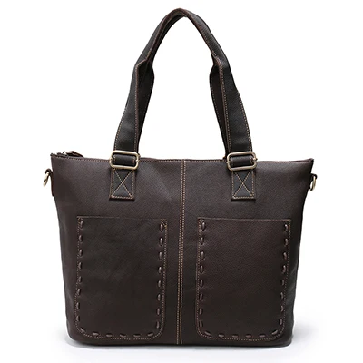 Nuleez повседневная большая европейская женская кожаная сумка, винтажная натуральная кожа, сумка на ремне, Женская большая сумка на выходные, 1208 - Цвет: Кофе