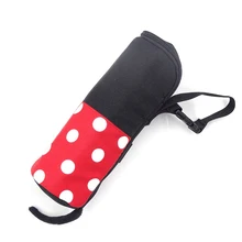 Детские бутылочки для молока, Термосумка, портативная, Оксфорд, милый, мультяшный, в горошек, для путешествий, для грудного вскармливания, утеплитель, сумка MBG0328