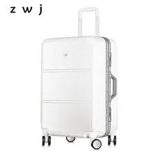 Алюминиевый каркас багажный Hardside Прокат троллейбусов Дорожный чемодан 20 багаж 24 28 проверенный багаж