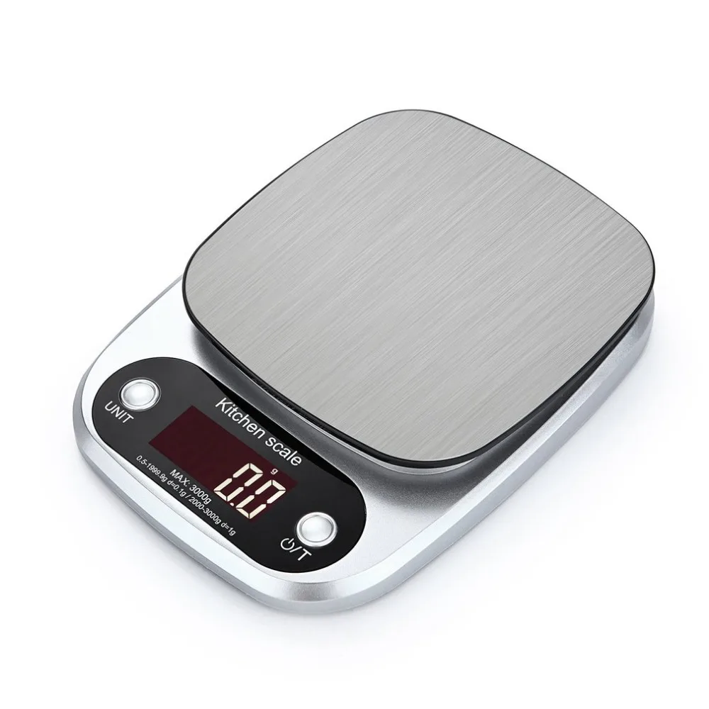 

HT-C305 10kg x 1g Food Scales Kitchen Weight Digital Scale Accurate Portable Stainless Steel Electronic LCD display